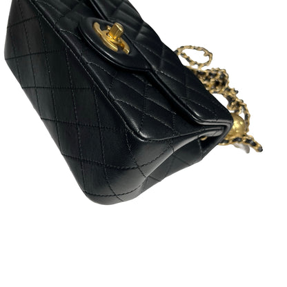 CHANEL MINI FLAP 17CM WITH GOLD BALL [3001177]