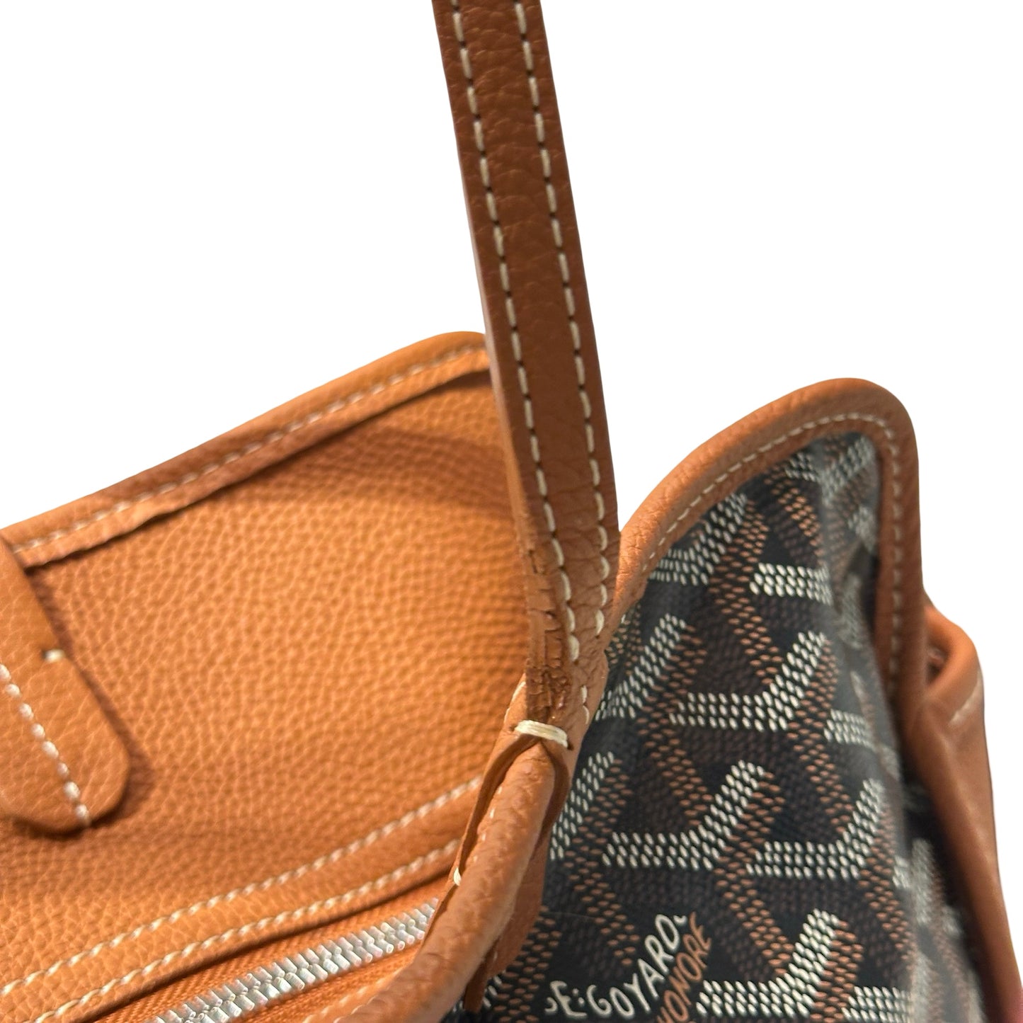Used GOYARD Hardy PM Tote Bag Brown PHW