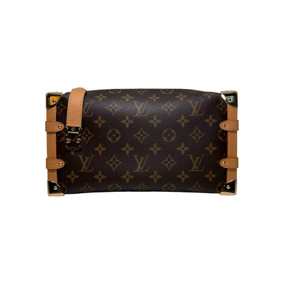 Used LOUIS VUITTON Monogram coated canvas Side trunk Trunk Brown GHW