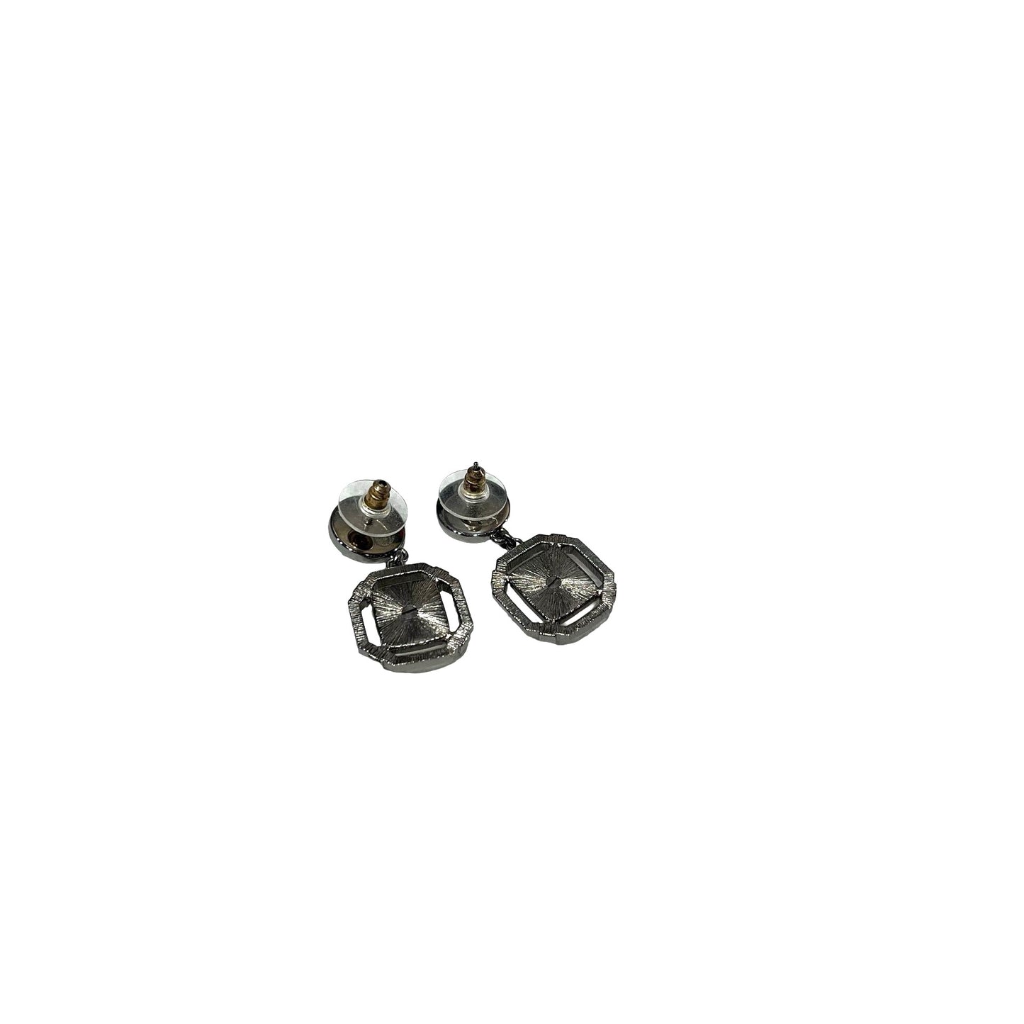 Used CHANEL Earrings Jewelry White Silver