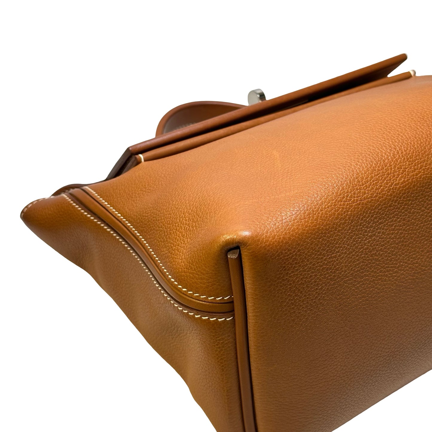 Used HERMES 馬鞍皮 24/24 29 Handbag Gold，GHW