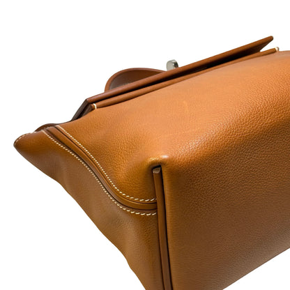 Used HERMES 馬鞍皮 24/24 29 Handbag Gold，GHW