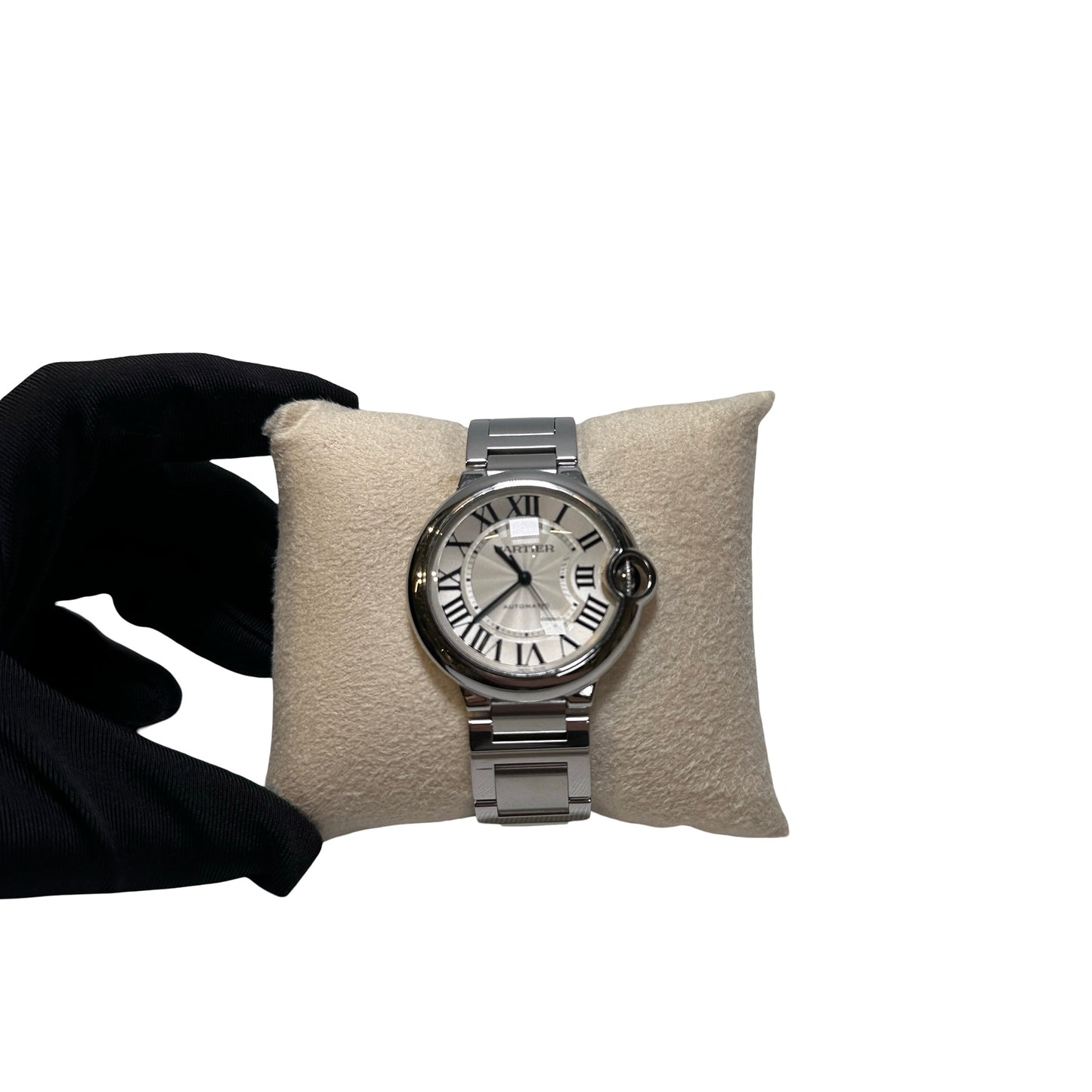 Used CARTIER Stainless Steel Ballon Bleu Watch Silver White