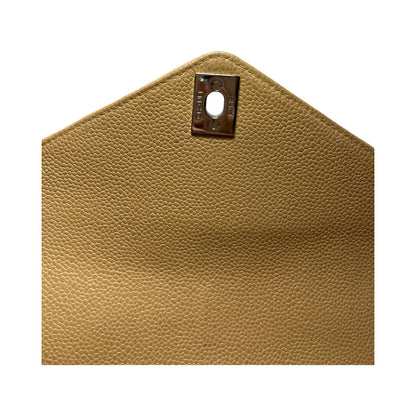 Used Chanel Caviar Leather Kelly Vintage Shoulder Bag Beige PHW
