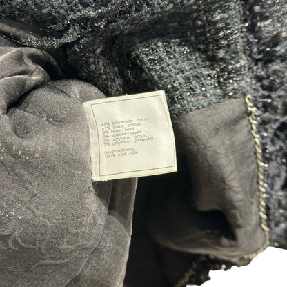 CHANEL BLACK TWEED JACKET [20002012]