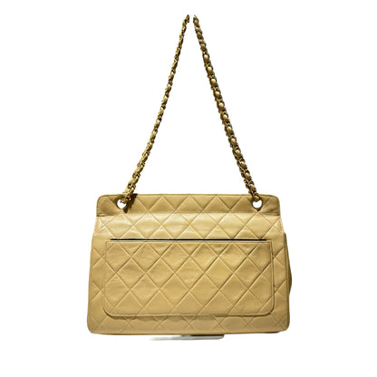 Calf Skin Vintage Chain Shoulder Bag [101618]