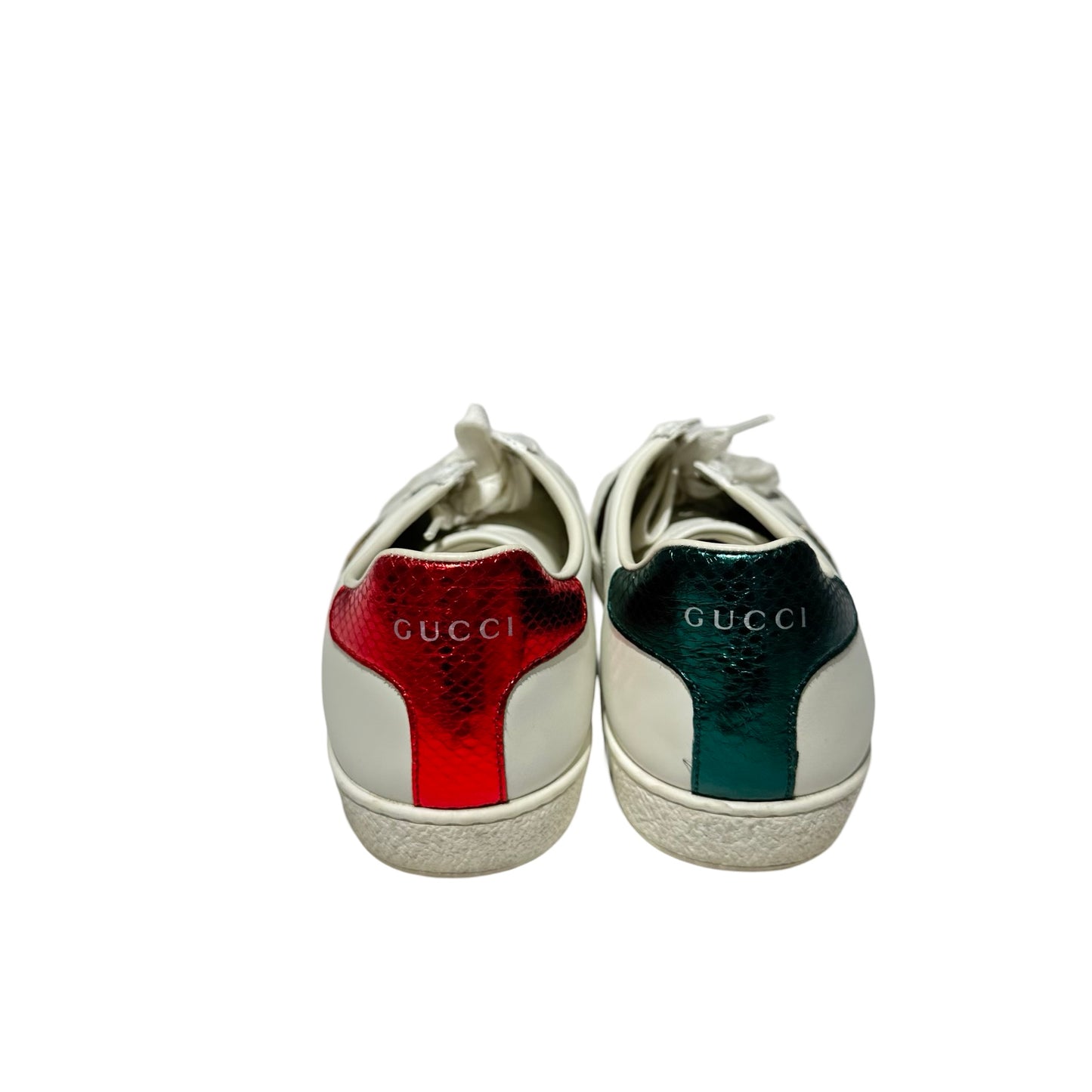 Bee Calf Skin Ace Embroidered Sneakers [101572]