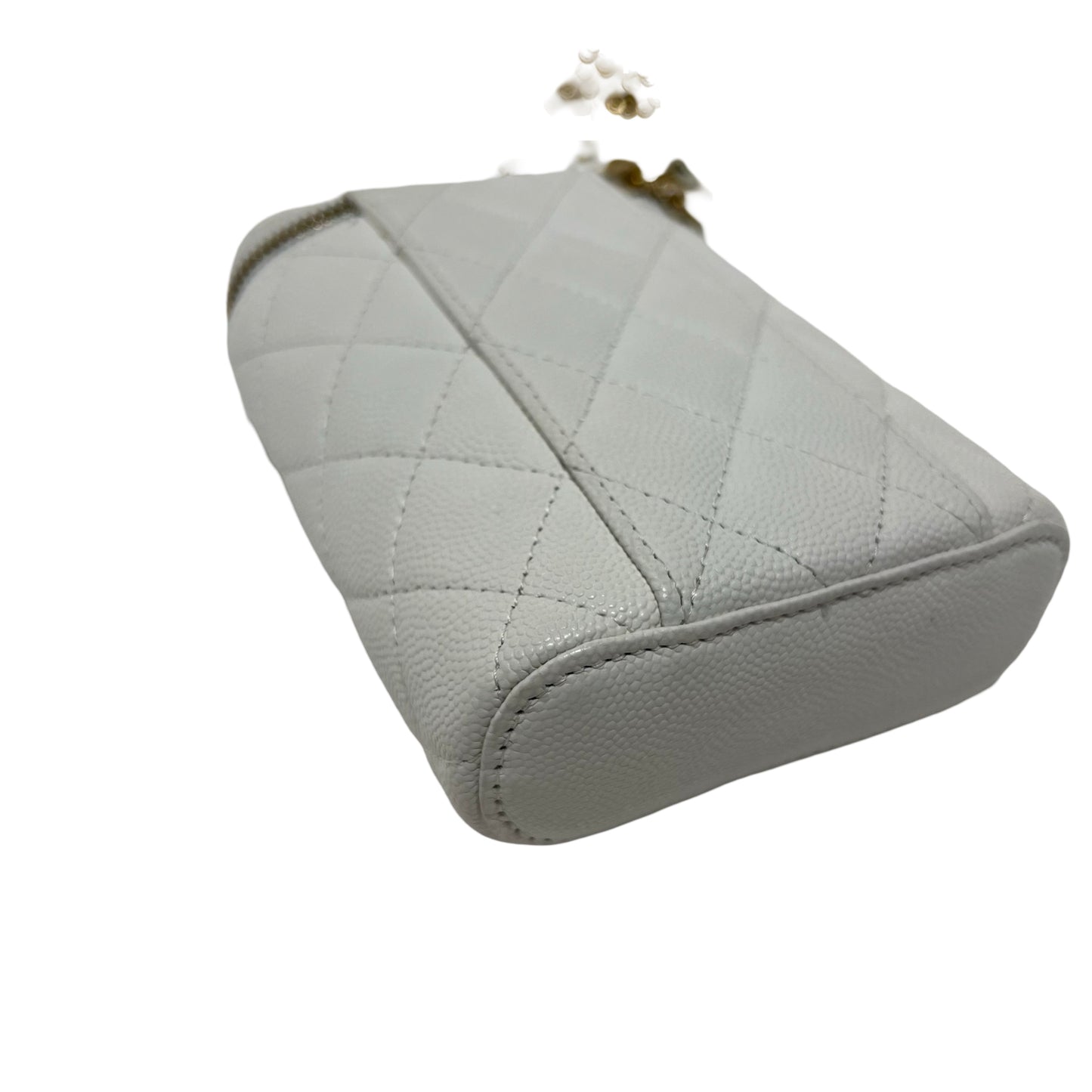 Caviar skin vanity case with chain Chain Shoulder Bag [101264]