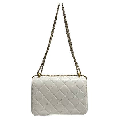 CHANEL 21A WHITE PREFECT FIT SMALL 22 CHAIN SHOULDER BAG [3000532]