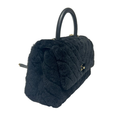 Faux fur Coco handle Two Way Shoulder Bag [101205]