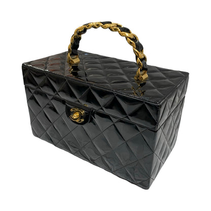 Matelasse Quilted Patent leather Vanity Case Accessories [101278]