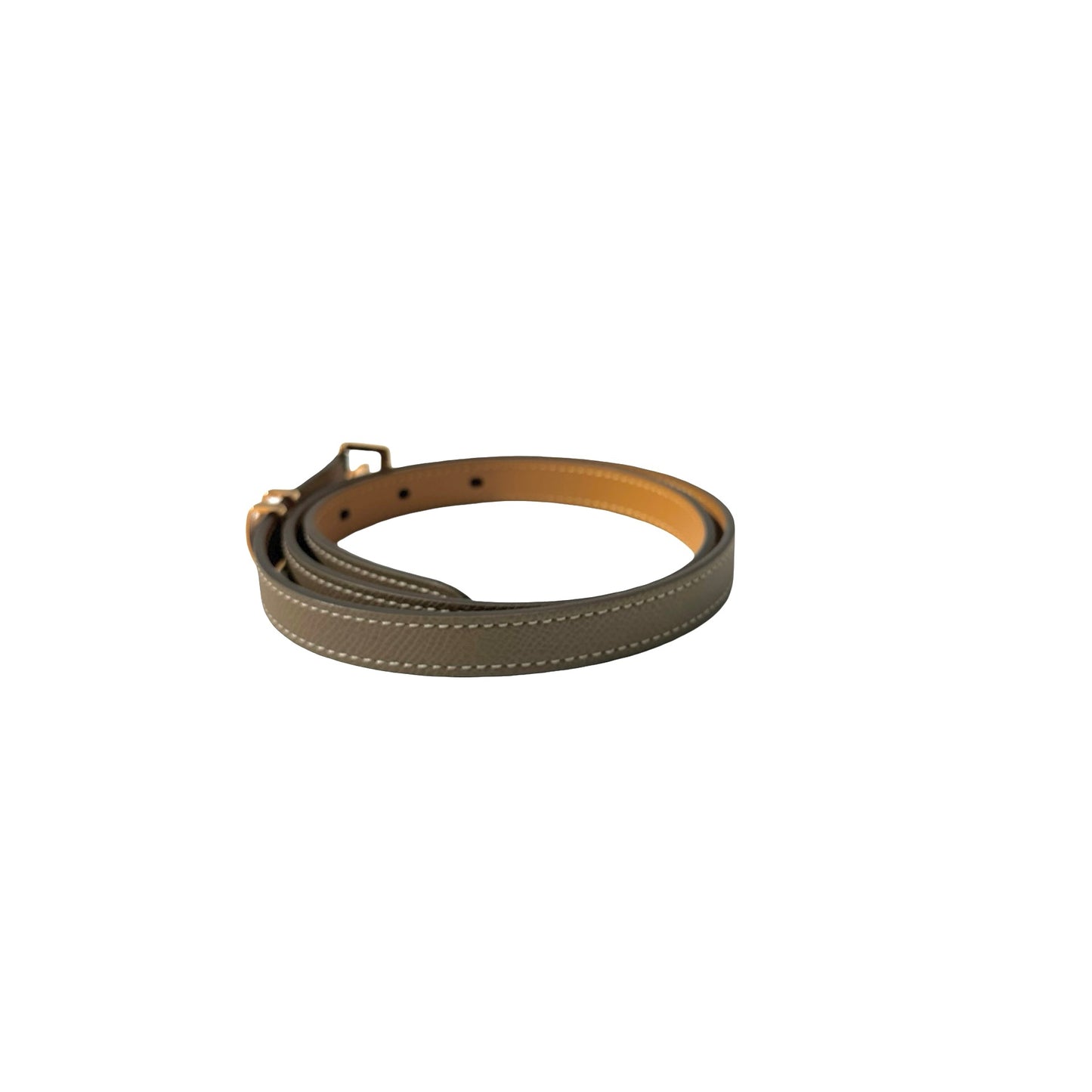 Used HERMÈS Pop H Belt Etoupe (18) GHW