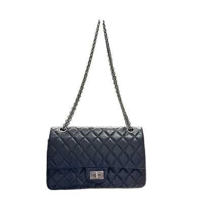 Used CHANEL 2.55 Shoulder Bag Black PHW