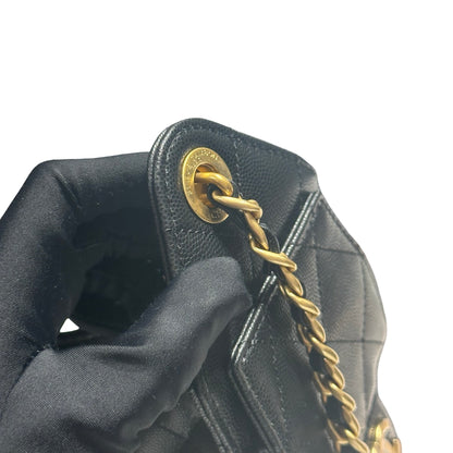 Brand New CHANEL Mini 25 Bag Shoulder Bag Black GHW