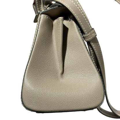 Used DELVAUX Brillant Mini Shoulder Bag Grey PHW