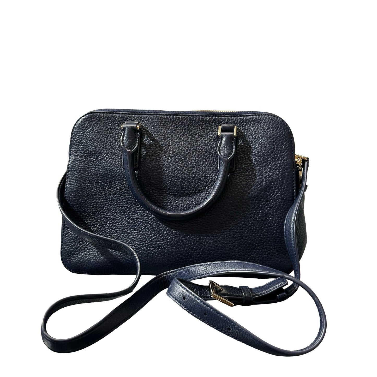 Used TORY BURCH Two way shoulder Shoulder Bag Navy Blue GHW