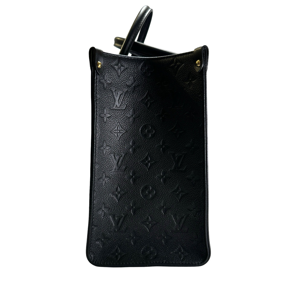 Used LOUIS VUITTON Monogram Empreinte On The Go MM Tote Bag Black GHW