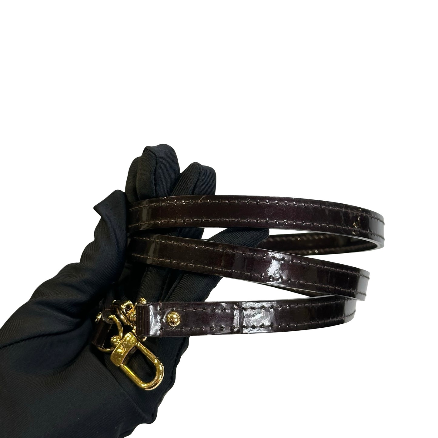 Used LOUIS VUITTON Patent Alma Cross body bag Amarante