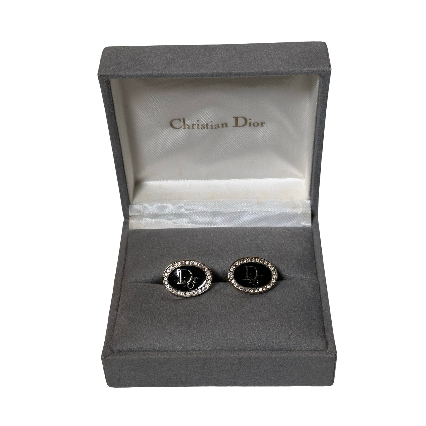 Used DIOR Yellow Gold Vintage Cufflinks Brooch