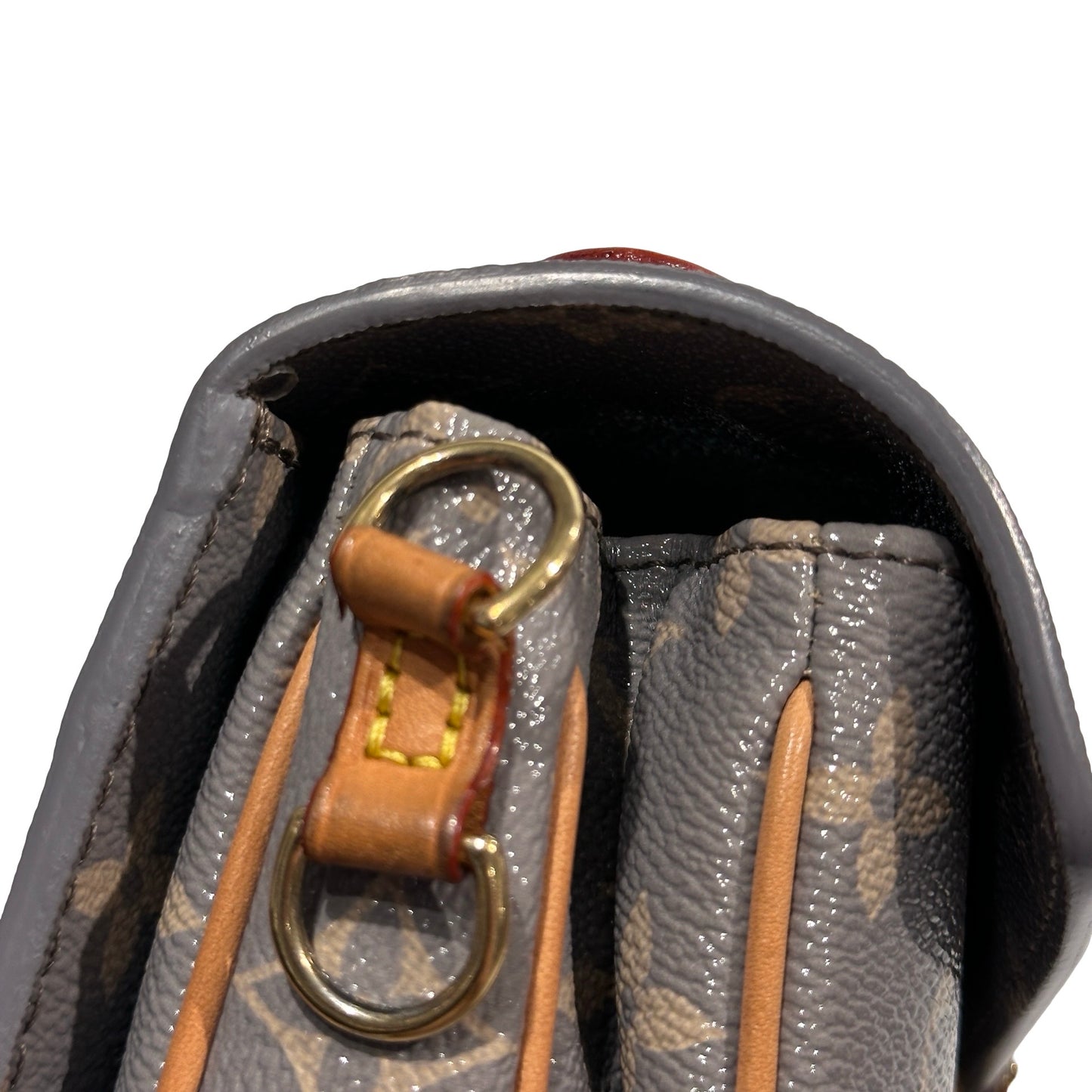 Used LOUIS VUITTON Autres Touiles Monogram Pochette Métis Shoulder Bag Gray GHW