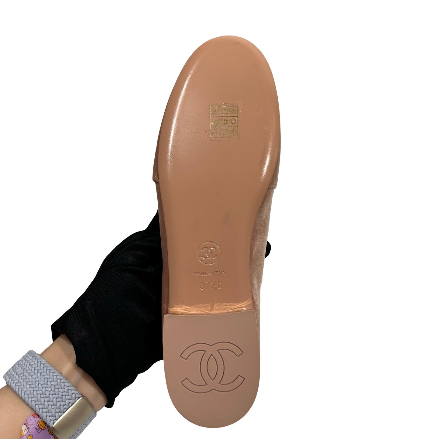 Used CHANEL Suede Shoes Pink