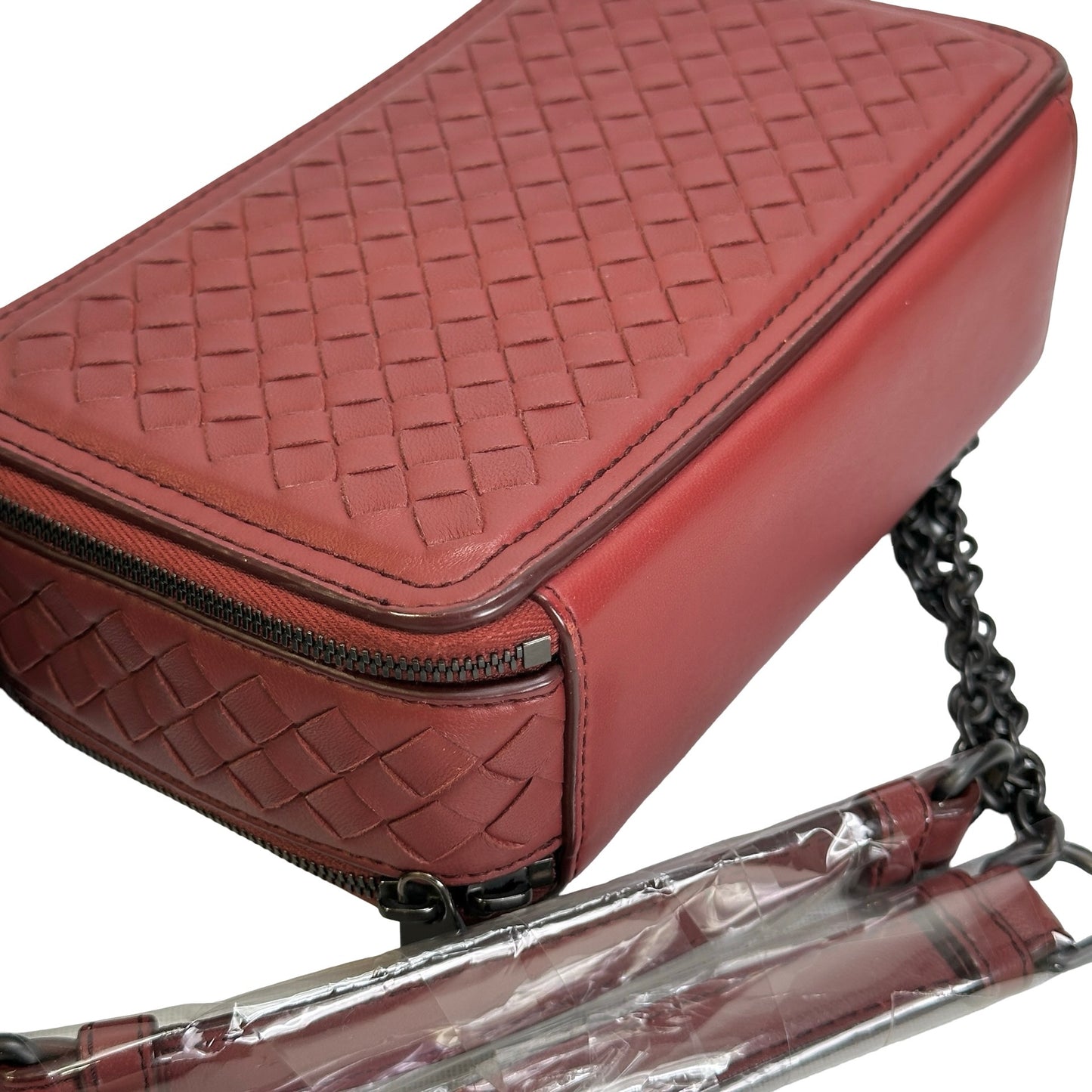 Used BOTTEGA VENETA Intrecciato Intrecciato Camera Bag Camera Bag Burgundy