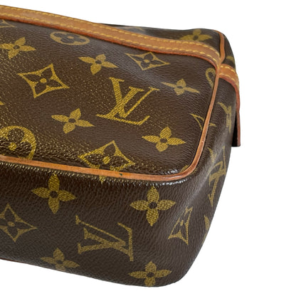 Used LOUIS VUITTON Monogram Canvas Monogram Trocadero Crossbody Bag Brown