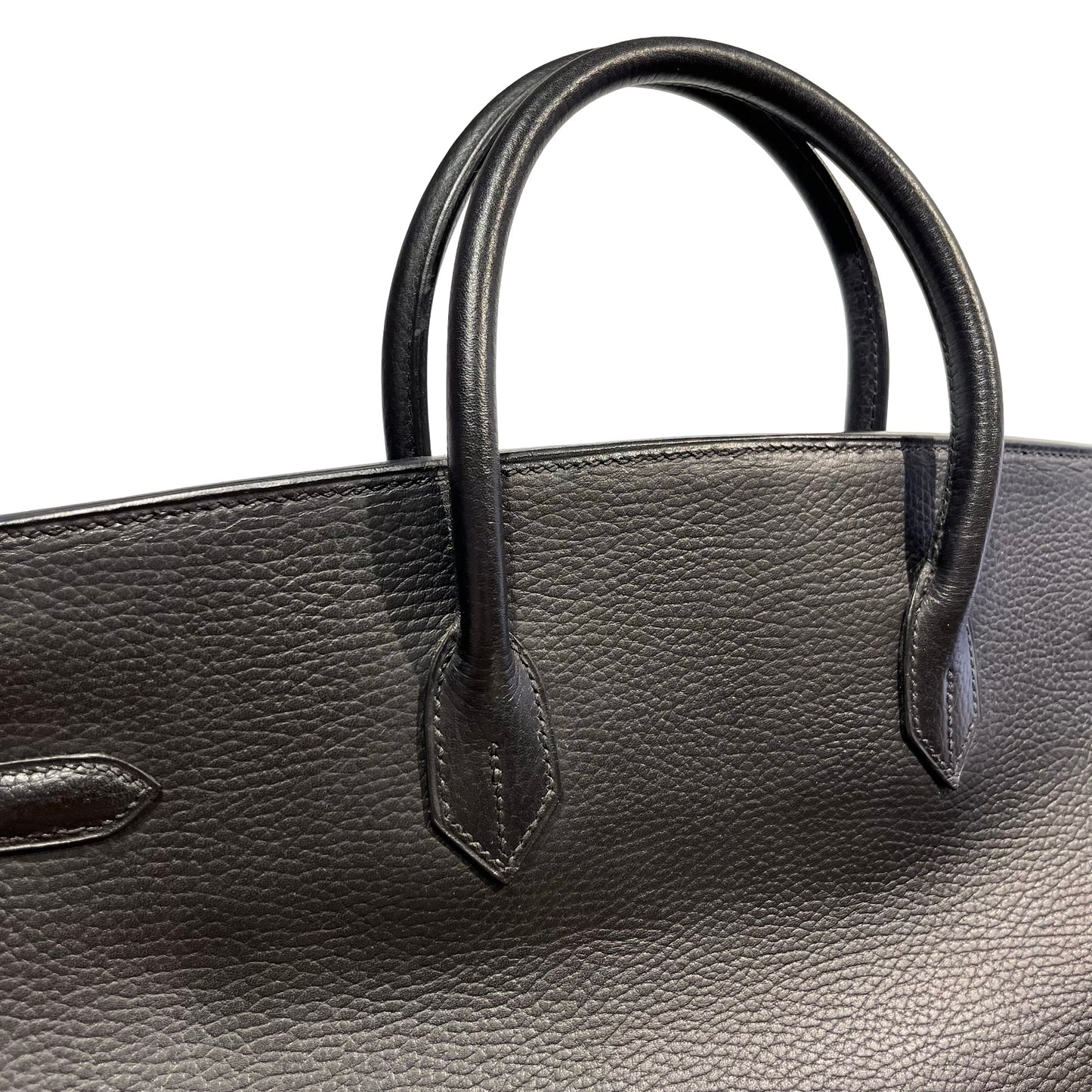 Used HERMES Togo Birkin Handbag Black