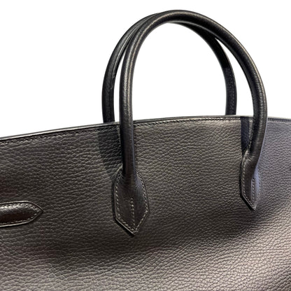 Used HERMES Togo Birkin Handbag Black