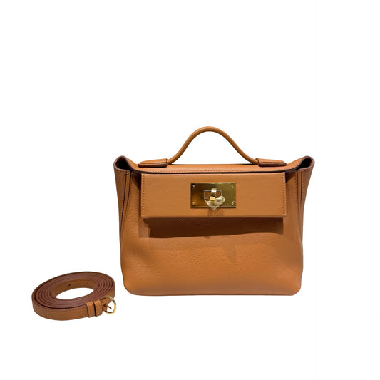 New HERMÈS Mini 24/24 Shoulder Bag Gold (37) GHW