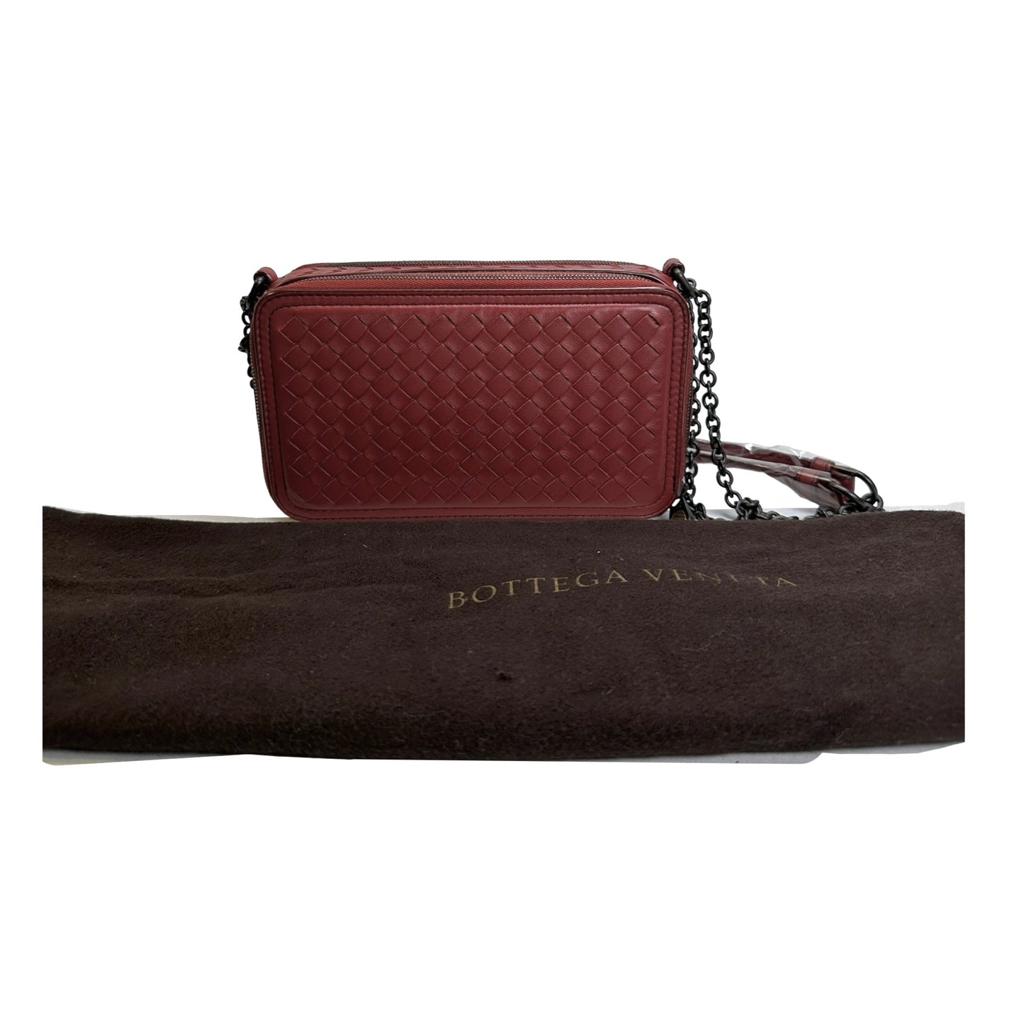 Used BOTTEGA VENETA Intrecciato Intrecciato Camera Bag Camera Bag Burgundy