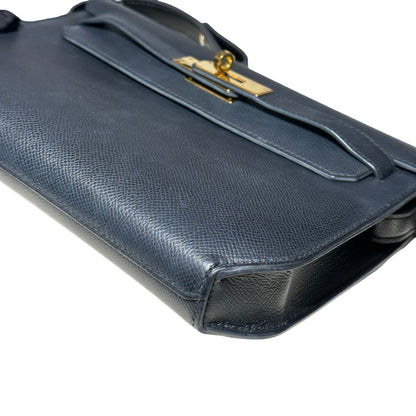 Used HERMÈS Kelly Depeches 25 Shoulder Bag Black GHW