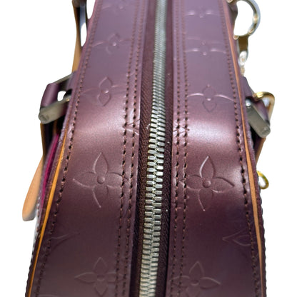 Used LOUIS VUITTON Monogram Satchel PHW Red