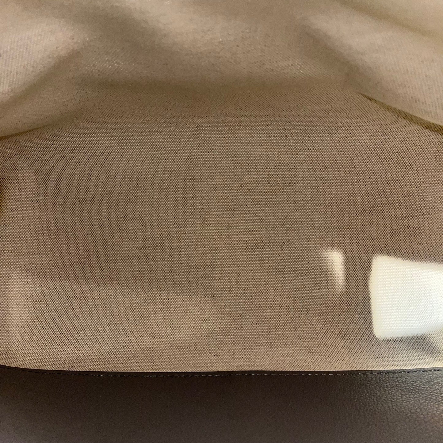 Used BURBERRY Tote Bag Grey GHW