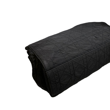 Used DIOR CANVAS Shoulder Bag Black