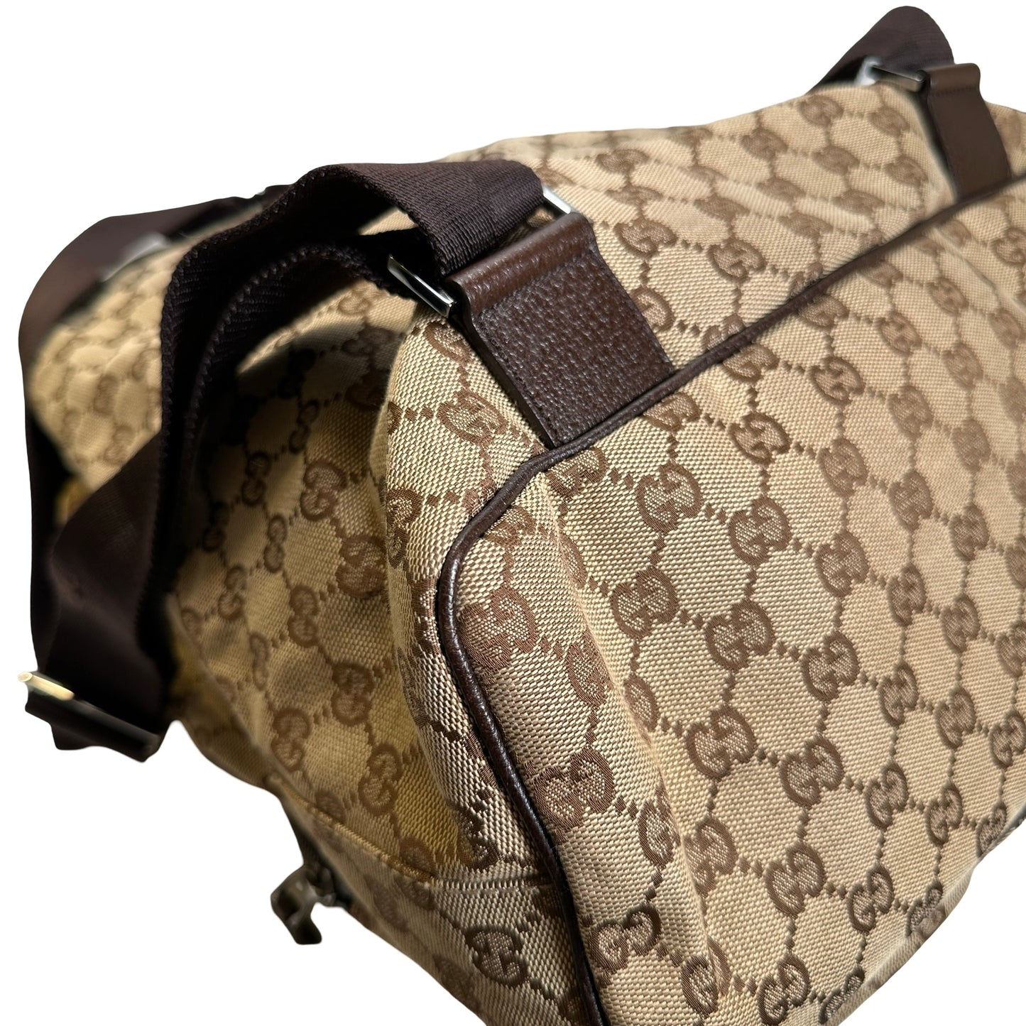 Used GUCCI GG Canvas GG Canvas Backpack Backpack Brown Beige