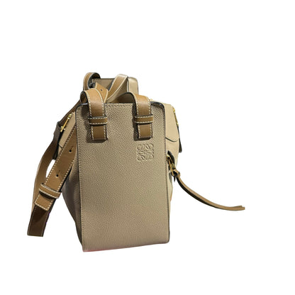 Used LOEWE Hammock Small Two Way Shoulder Bag Beige