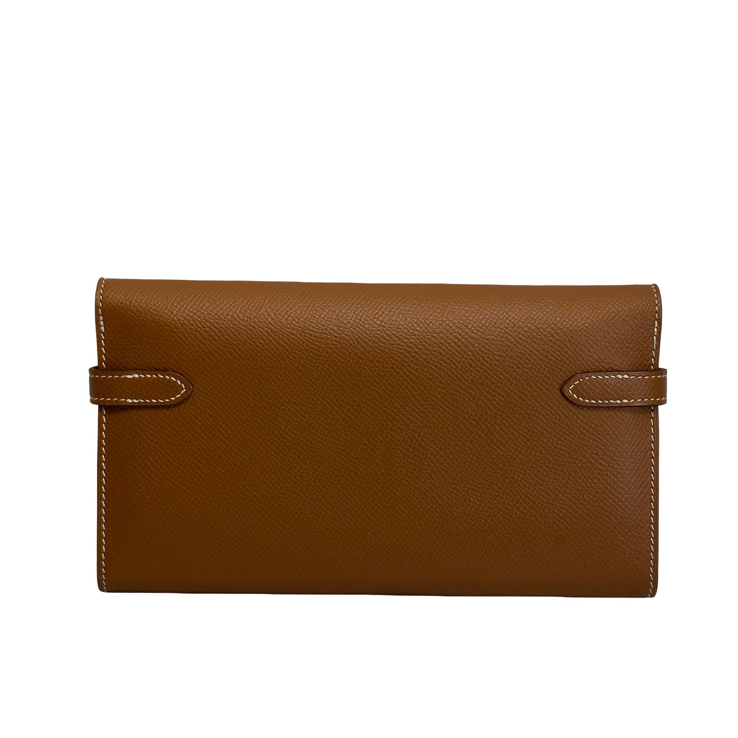Used HERMES Epsom Kelly Long wallet Gold
