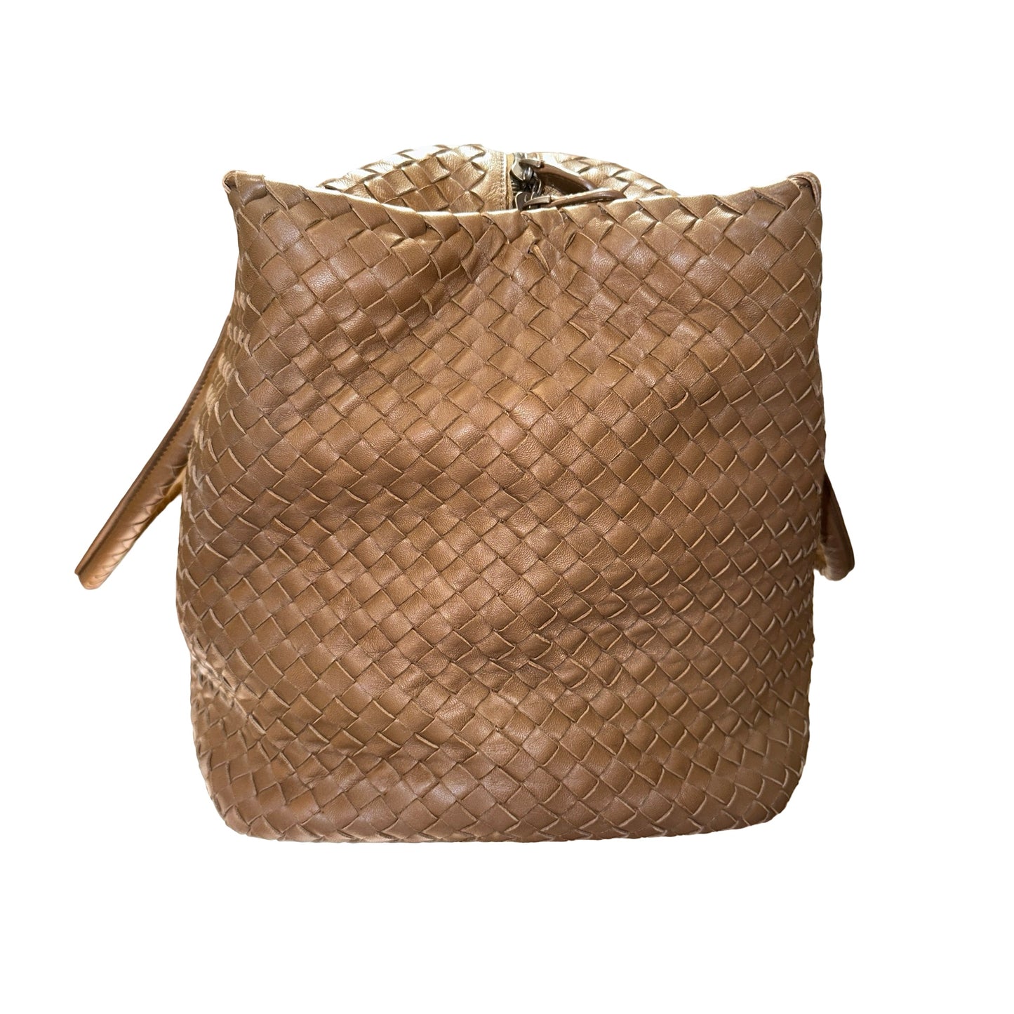 Used BOTTEGA VENETA BRICK TOTE Duffel Bag Brown