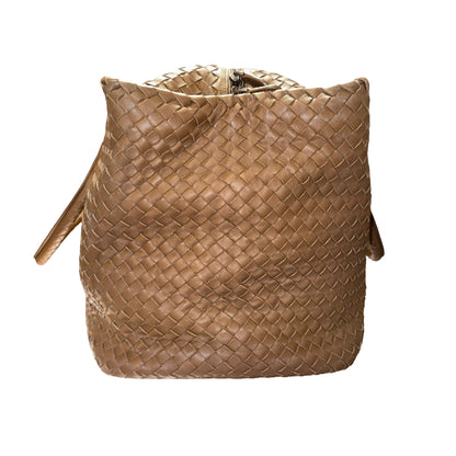 Used BOTTEGA VENETA BRICK TOTE Duffel Bag Brown