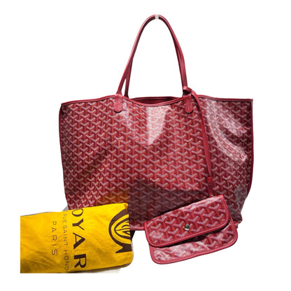 Used GOYARD Tote GM Tote Bag Red