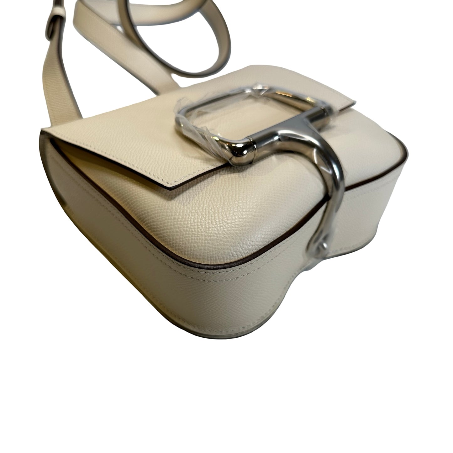 Brand New HERMÈS Epsom Calfskin Della Cavalleria Mini Crossbody Bag Nata