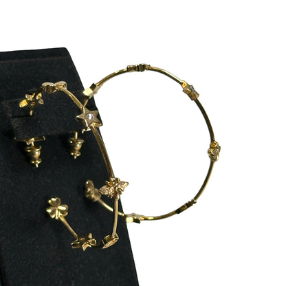 CHRISTIAN DIOR Earrings Gold