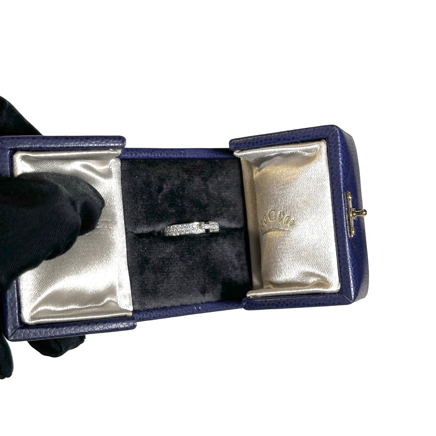 Used CHAUMET White Gold Ring Liens Evidence Pared XS RHODIGM Diamond Ring Silver
