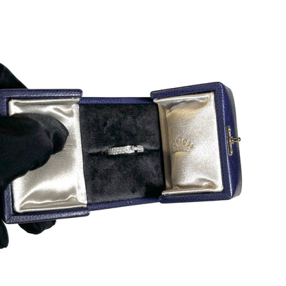 Used CHAUMET White Gold Ring Liens Evidence Pared XS RHODIGM Diamond Ring Silver