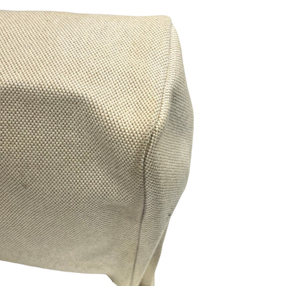 Used HERMES Canvas Leather Herbag Handbag Beige Blue