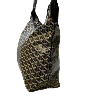 Used GOYARD Monogram BOHEME HOBO Hobo Bag Black Brown White