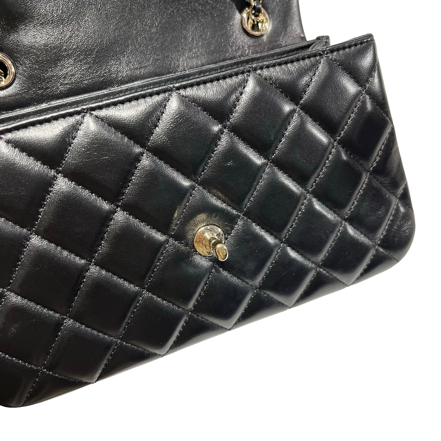 Used CHANEL Cross Body Bag Black GHW