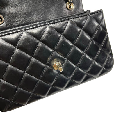 Used CHANEL Cross Body Bag Black GHW