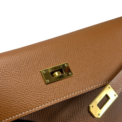 Used HERMES Epsom Kelly Long wallet Gold